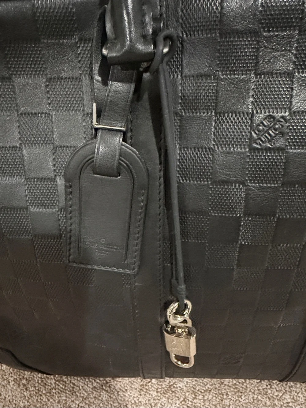 Louis Vuitton Pre-Owned Porte-Documents Voyage Briefcase Damier Infini LeatherPM